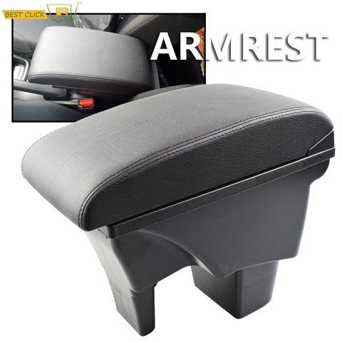 Reposabrazos de cuero para Suzuki Vitara, caja de interfaz USB de almacenamiento para coche, con reposabrazos, modificación 2015 2022 2016 2017-2022 ► Foto 1/6