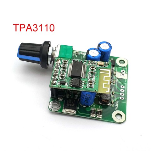 AMPLIFICADOR DE POTENCIA DE Audio estéreo Digital para coche, módulo de placa de 12V-24V para altavoz USB, Bluetooth 4,2 TPA3110 15w + 15W ► Foto 1/6