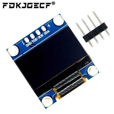 Oled de 0,96 pulgadas de la CII en serie Blanco Módulo de pantalla OLED 128X64 I2C SSD1306 12864 monitor de pantalla LCD GND VDD SCK SDA para Arduino ► Foto 1/2