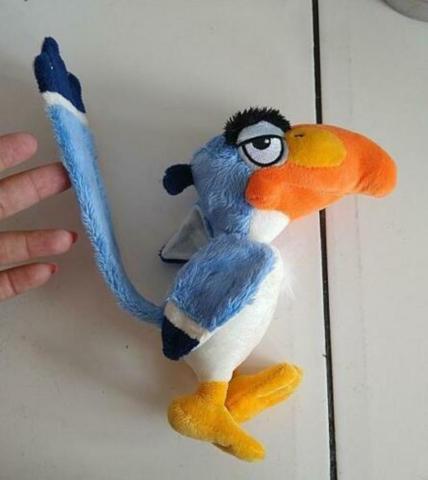 Muñeco de peluche de 20cm, juguete de peluche de DISNEY, El Rey León, ZAZU ► Foto 1/4