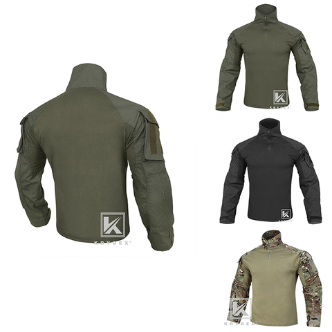 KRYDEX G3-Tops de asalto de campo de batalla, con coderas para disparar, cazar, estilo militar CP, camisas de combate tácticas BDU ► Foto 1/1