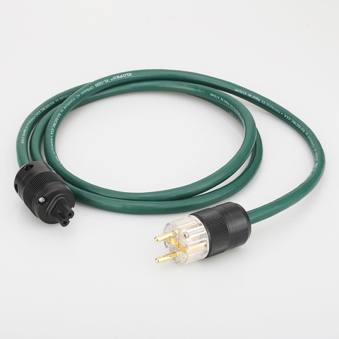 Cable de alimentación de CA de alta gama P119 XLP PL-1500 EE. UU. Con firgure 8 C7 IEC, Cable de alimentación hifi AMP/CD ► Foto 1/6