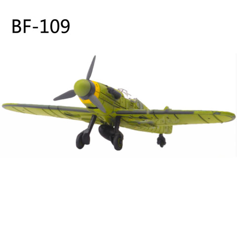 Escala 1/48 BF-109 montar cazas de juguete en miniatura bloques de construcción de ladrillos ala aviones de combate mundo guerra Color al azar ► Foto 1/6