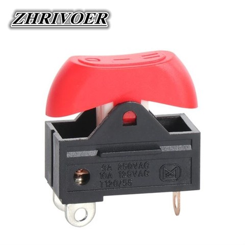 Interruptor para secador de pelo, interruptor basculante de 3 posiciones, ON-OFF-ON, para barco, KCD15-103/T, 1 Uds. ► Foto 1/3