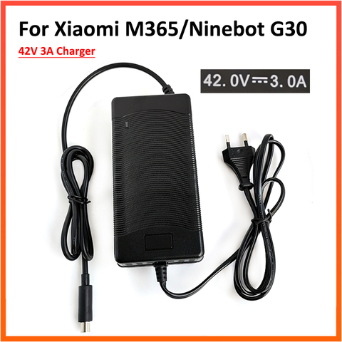 Cargador de 42V y 3A para Xiaomi Mijia M365, accesorios para patinete eléctrico Ninebot Max G30 Bird/Lime ► Foto 1/6