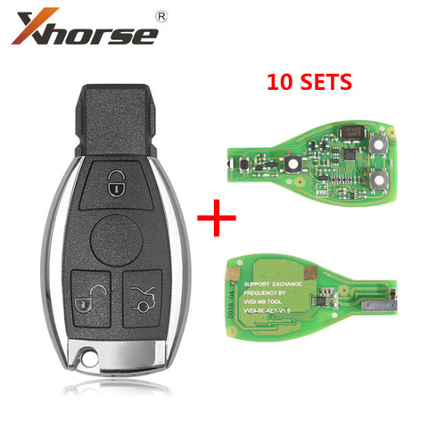 Xhorse-Chip de llave remota VVDI BE Key Pro para Benz XNBZ01EN, versión mejorada V1.5, 3 botones sin logotipo ► Foto 1/6