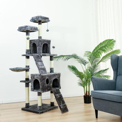 Árbol rascador para gatos, marco para escalar, muebles, suministros para mascotas, juguetes para gatitos, Condos de 2 colores, entrega doméstica ► Foto 1/6