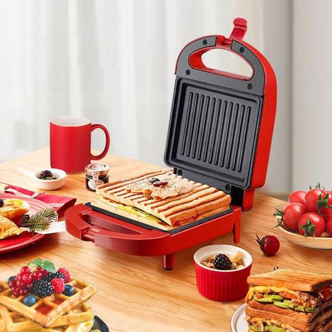 Sandwichera eléctrica portátil con doble Waffles, tostadora multifuncional antiadherente de pan, máquina de desayuno de alta calidad, totalmente nueva ► Foto 1/6