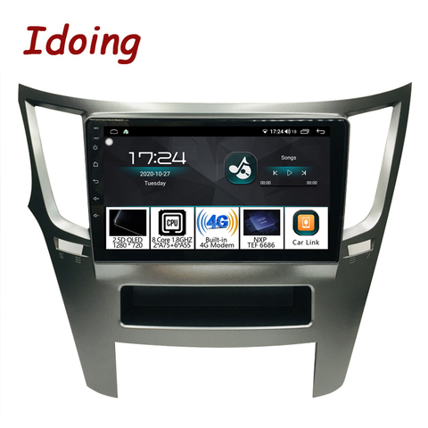 Idoing-Radio Multimedia con GPS para coche, Radio con reproductor, Android, 9 pulgadas, 4 GB + 64 GB, navegador 2.5D, QLED, Octa Core, DSP ► Foto 1/6