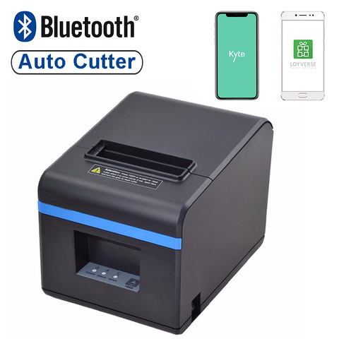 Xprinter-Impresora térmica de recibos Pos de 80mm, dispositivo de impresión con puerto USB y Bluetooth, con cortador automático para móvil Android Wins ► Foto 1/6