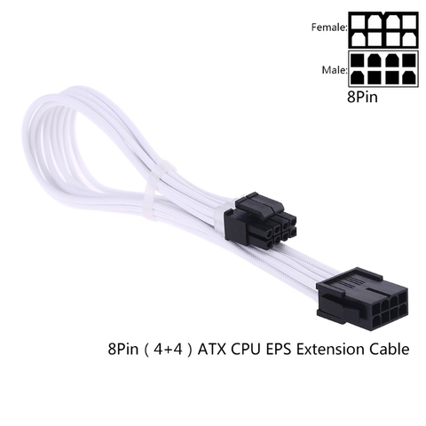 Cable de alimentación de extensión de manga, 24 pines A TX/EPS/8 pines PCI-E GPU/8 pines CPU/6 pines PCIE/4 pines CPU ► Foto 1/6