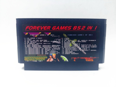 Tarjeta de juego de 8 bits 852 en 1, alta calidad, para consola de videojuegos familiar, cartucho de juego de 60 Pines, compatible con ahorro de progreso ► Foto 1/3