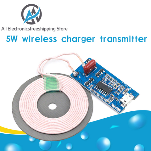 Fuente de alimentación inalámbrica de 5V y 1A, cargador inalámbrico de 5W, transmisor de carga rápida universal, Micro USB ► Foto 1/6