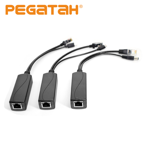 Poe splitte Cable POE inyector divisor POE pasivo de potencia sobre Ethernet Cable adaptador divisor POE RJ45 inyector para IP Cámara ► Foto 1/6