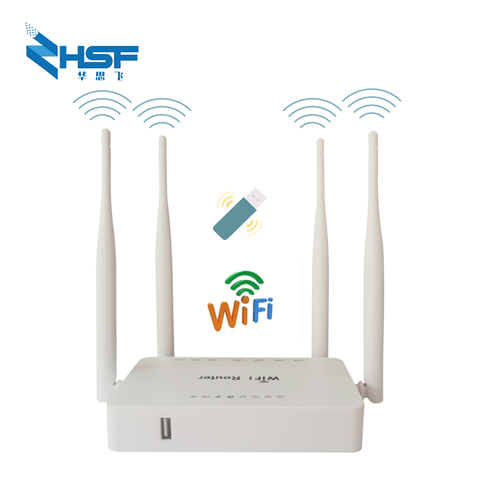 Popular enrutador WiFi de 300Mbps con puerto USB compatible con Huawei 3372, módem USB 4G, antenas externas, potenciador de malla inalámbrico, openWRT OMNI ► Foto 1/6