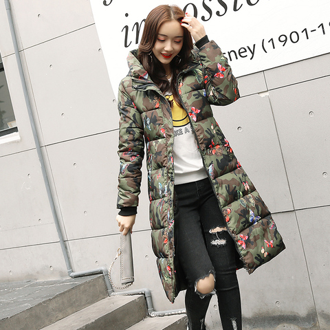 Chaqueta de invierno de alta calidad para mujer, Parka larga con capucha de algodón acolchado, abrigo grueso cálido, prendas de vestir, novedad de 2022 ► Foto 1/6