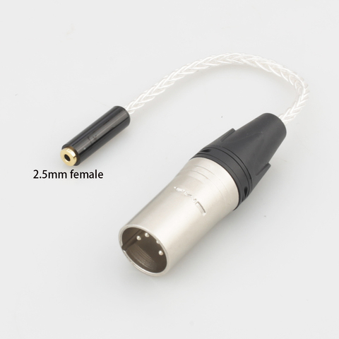 2022 4-pin XLR equilibrada macho a 2,5mm Trrs hembra equilibrado Cable adaptador Audio para auriculares para Astell y kern Layla. Astell. Y Kern Rosie ► Foto 1/6