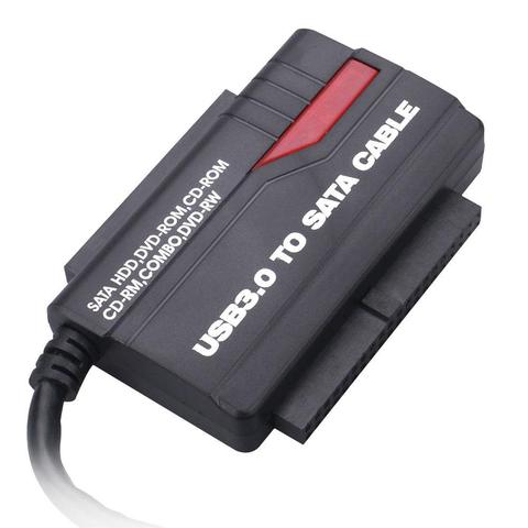 USB3.0/2,0 rápido conducir línea IDE + SATA Cable adaptador de disco duro tarjeta HDD lector 3,5 pulgadas 2,5 adaptador convertir No poder ► Foto 1/6