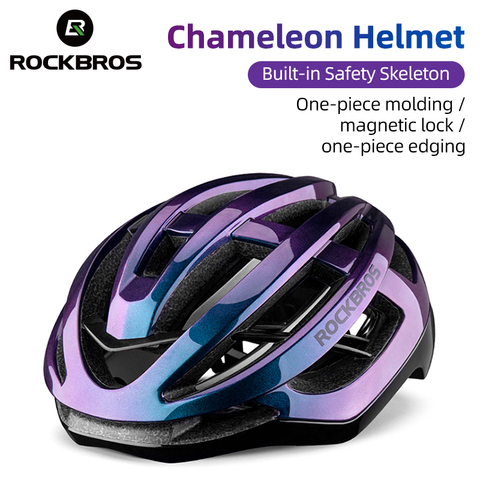 ROCKBROS-Casco ultraligero para ciclismo moldeado integralmente, transpirable, con ventilación, para ciclismo de montaña o carretera, Casco Para Bicicleta de seguridad ► Foto 1/6