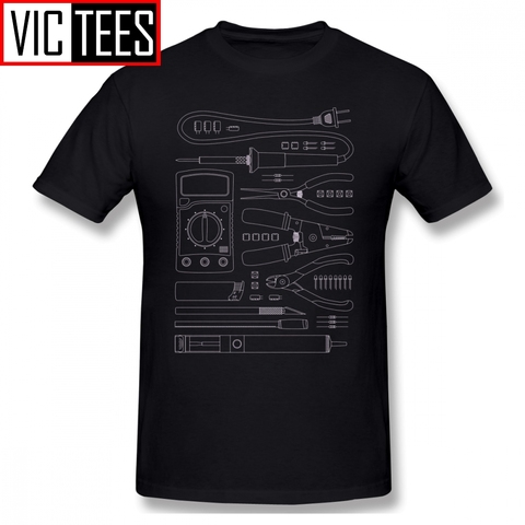 Camisetas de Hacker para hombre, camisa de Hardware, herramientas de Hacker, 100% % de algodón, ropa de calle divertida, camiseta estampada ► Foto 1/6