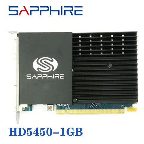 Tarjeta gráfica GPU SAPPHIRE HD 5450 de 1GB, para AMD 5400 GPU, tarjeta gráfica de escritorio, tarjeta de vídeo, Odeon HD 5450 1GB GDDR3 usada ► Foto 1/5