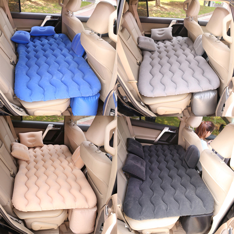 Cama de viaje para coche, sofá del colchón inflable de aire, asiento trasero automático, almohada, esterilla de Camping al aire libre, cojín Universal para SUV, camión JK026 ► Foto 1/6