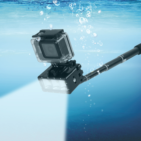 ¡Novedad de 2022! Linterna de buceo impermeable para GoPro Hero 9/8/7/6/5/4/3 SJCAM SJ4000/Xiaomi Yi ► Foto 1/6