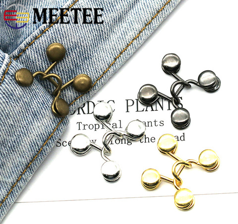 Meetee-10 juegos de ganchos de Metal para ropa, hebilla de ajuste de  cintura, remache removible, botones ajustables invisibles, 27X28/32x28mm -  Historial de precios y revisión | Vendedor de AliExpress - Meetee World