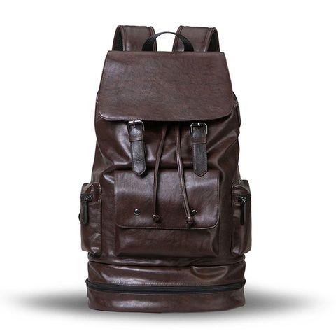 Weysfor-mochila impermeable de cuero PU para hombre, morral escolar funcional de gran capacidad ► Foto 1/6