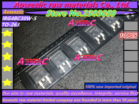 Aoweziic 100% nuevo importado original IRG4BC30W-S G4BC30W-S IRG4BC30W-STRRPBF-263 efecto de campo transistor 31A 600V ► Foto 1/1