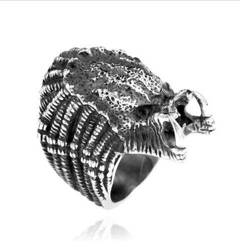 Anillo de Metal de estilo gótico Retro para hombre, anillo de Alien misterioso ► Foto 1/1