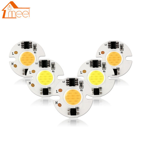 Chip de lámpara LED COB, LED COB de 3W, 4W, 5W, 6W, 7W, 10W, 15W, Chip de bombilla, 220V, IP65, controlador IC inteligente, blanco frío/cálido ► Foto 1/6