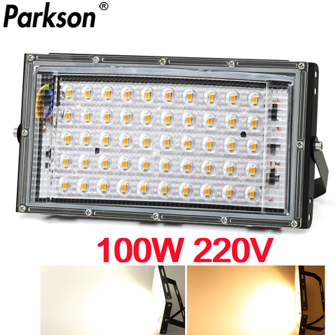 Reflector Led de 100W ca 220V, impermeable IP65, iluminación para exteriores, proyector LED, Reflector, farola ► Foto 1/6