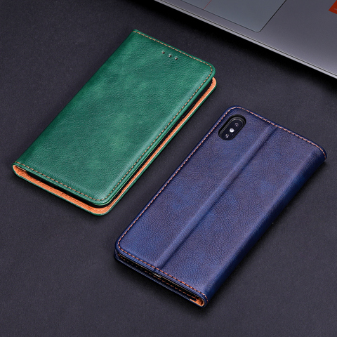 Funda de cuero Flip cartera teléfono caso para Oppo Real Me XT Realme XT X2 6 X50 Pro X3 6 6S Narzo funda trasera suave TPU libro magnético Coque ► Foto 1/6