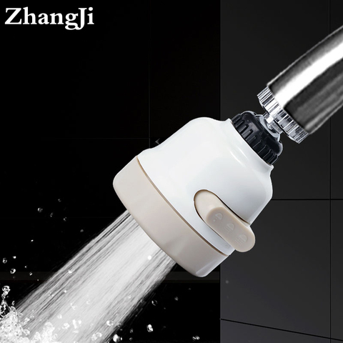 ZhangJi 3 Grifo de modos aireador de ahorro de agua de filtro de alta presión boquilla del rociador 360 grados giran difusor aireador Flexible ► Foto 1/6