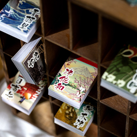 50 pegatinas de papelería Kawaii Retro zephyr, pegatinas decorativas para diario, móvil, álbum de recortes, pegatinas artesanales ► Foto 1/5