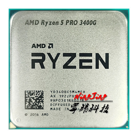 AMD-procesador de CPU AMD Ryzen 5 PRO 3400G R5 PRO 3400G 3,7 GHz Quad-Core de ocho hilos 65W YD340BC5M4MFH Socket AM4 ► Foto 1/1