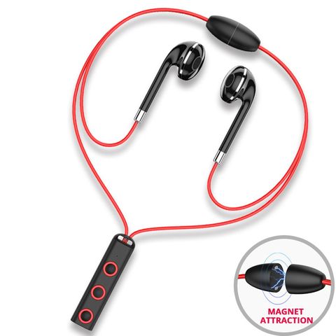 BT313-Auriculares deportivos inalámbricos, por Bluetooth, manos libres, auriculares con micrófono de graves para iphone y xiaomi ► Foto 1/6