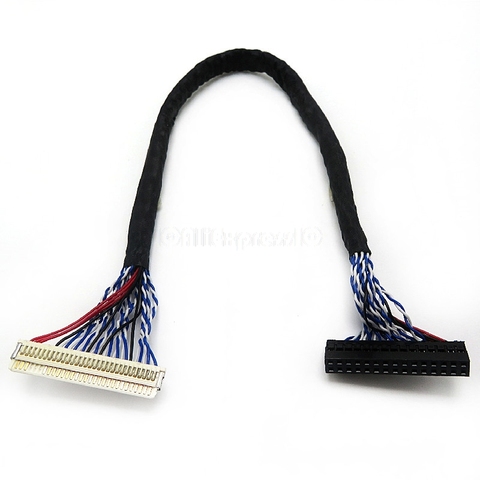 1 unids / lote Cable LVDS de 8 bits FIX-30 Pin 2ch para controlador de Panel LCD / LED de 17-26 pulgadas 25cm en Stock ► Foto 1/1