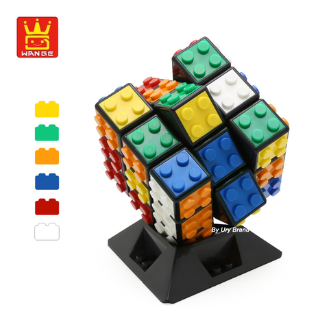 Creator-bloques de construcción de cubo mágico para niños, juguete de piezas de bloques de cubo mágico profesional, 3x3x3, DIY, clásico, educativo ► Foto 1/6