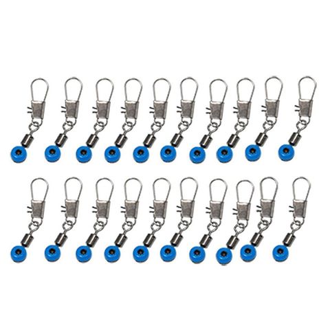 100 Uds./50 Uds./20 piezas/10 Uds. Sedal azul para enganchar eslabones, Conector de Clip de caña para pescar ► Foto 1/6