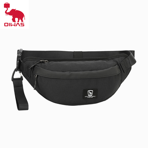 Oiwas-Bolso de pecho multifunción para hombre, bandolera de hombro, a la moda, deportivo, impermeable, de viaje corto, riñonera ► Foto 1/6