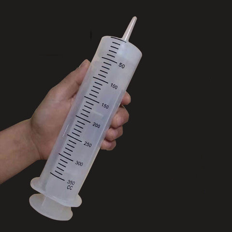 Jeringa desechable de plástico hidropónico estéril, jeringuilla grande de 200cc, 500ml, 300ml ► Foto 1/6