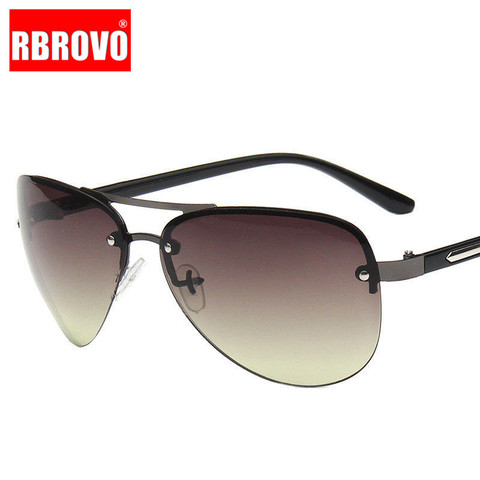 Gafas De sol RBROVO 2022 De verano para piloto De hombre, gafas De sol Vintage con marco grande para exteriores para mujer, gafas De viaje UV400 para conducir ► Foto 1/6