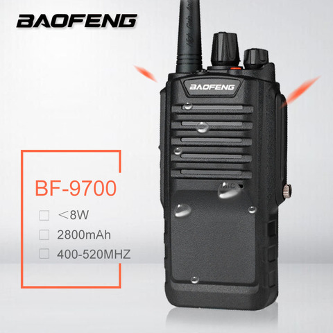 8W Baofeng BF-9700 de alta potencia Walkie Talkie impermeable Radio de mano UHF transceptor para aficionados BF 9700 jamón estación de Radio CB 8 vatios ► Foto 1/6