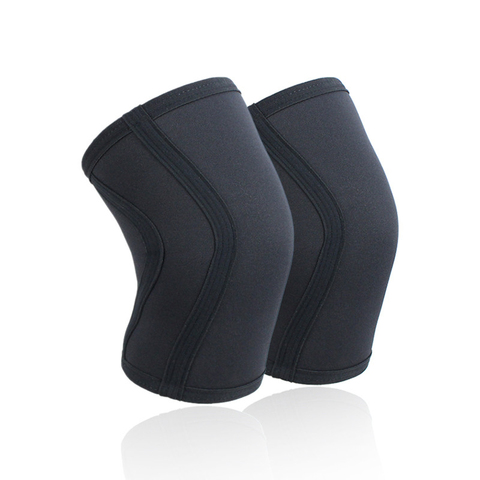 Rodilleras de compresión de neopreno para hombre y mujer, Protector de rodilla para CrossFit, levantamiento de pesas, 7mm, 1 par ► Foto 1/5