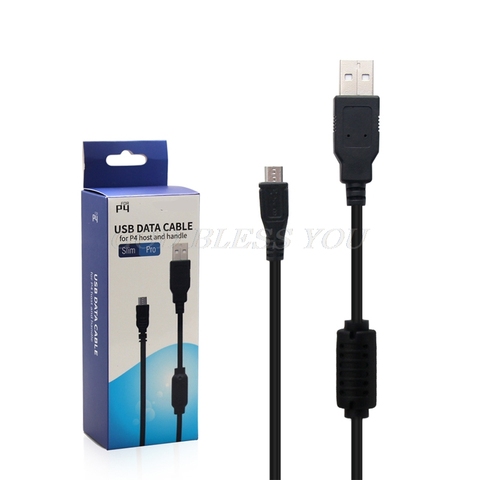 Cargador de Cable de datos USB de microcarga para Sony PS4 Slim, controlador de juego 2 en 1, alta calidad, envío directo ► Foto 1/6