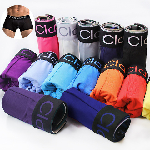 1-4 unids/lote Hombre Ropa interior de los hombres del boxeador de los hombres ropa interior para hombre calzoncillos cómodos transpirables Cuecas Boxer Homme bóxer Sexy de los hombres ► Foto 1/6