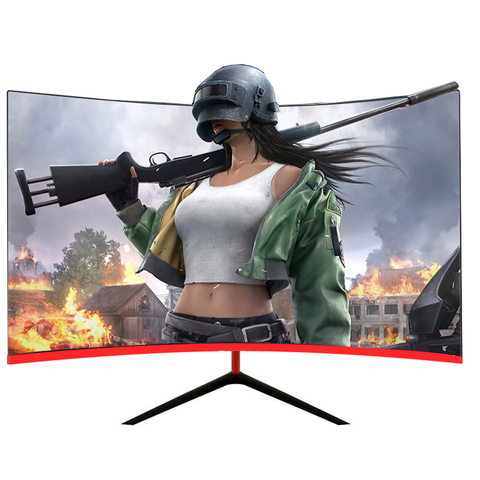 Monitor de pantalla curvada IPS de 32 pulgadas, 144 hz, 1920x1080p, LCD HD, para videojuegos, para ordenador de escritorio, Monitor HDMI ► Foto 1/6