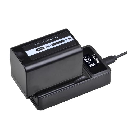 5600mAh 1 Uds VW-VBD58 AG-VBR59 batería + cargador para Panasonic AJ-HPX260MC... HPX265MC... PX270... PX298... AG-FC100... VW-VBD29 VBD78 batería ► Foto 1/6